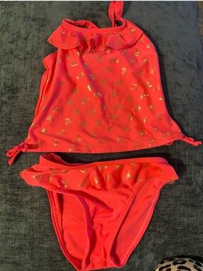 Real Love Toddler Girl's Swimsuit Set Size 3T 2 Pc Unicorn Bathing Suit 2 Piece